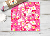 Lilly Inspired Cherry Begonias Pattern Adhesive Vinyl L039